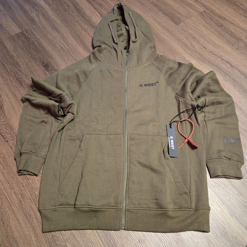 G-West Olive Green Men's Hoodie 2XL